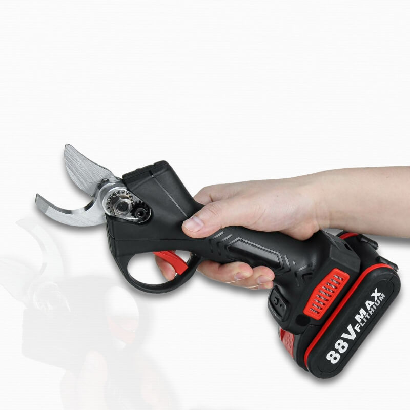 Tijeras de podar eléctricas sin cable 88V - Motor sin escobillas, cuchilla de acero SK5 y modo de seguridad