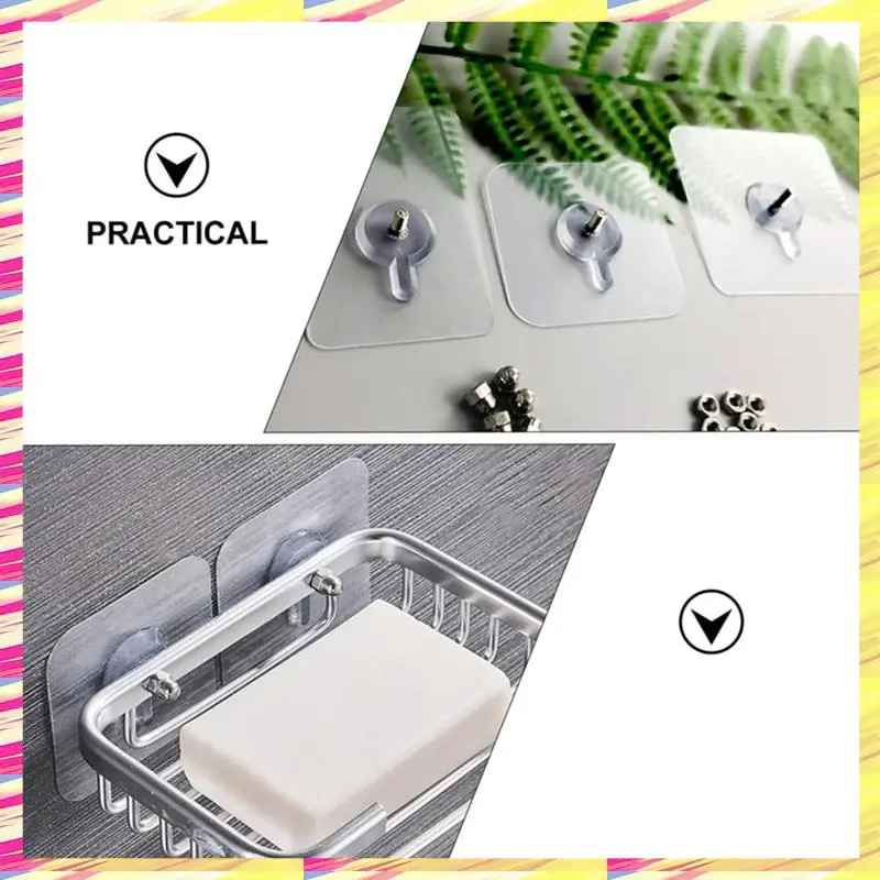 Gancho transparente de montaje en pared gratuito (20 uds.)