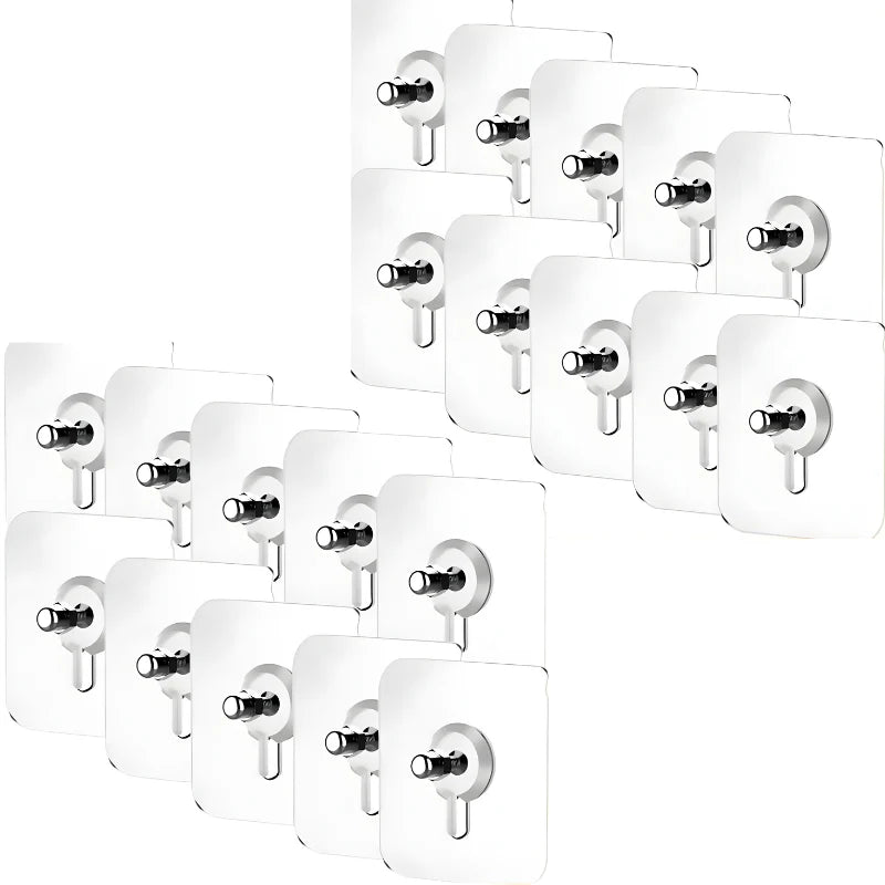 Gancho transparente de montaje en pared gratuito (20 uds.)